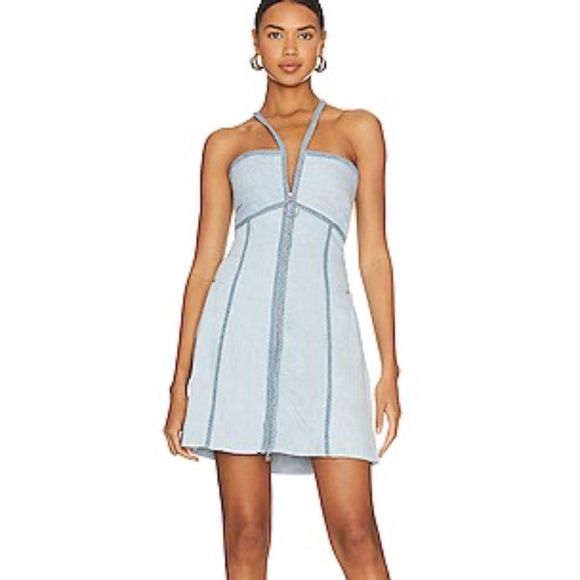 SABINA MUSAYEV Renata Dress in Sky Blue - Picture 1 of 6